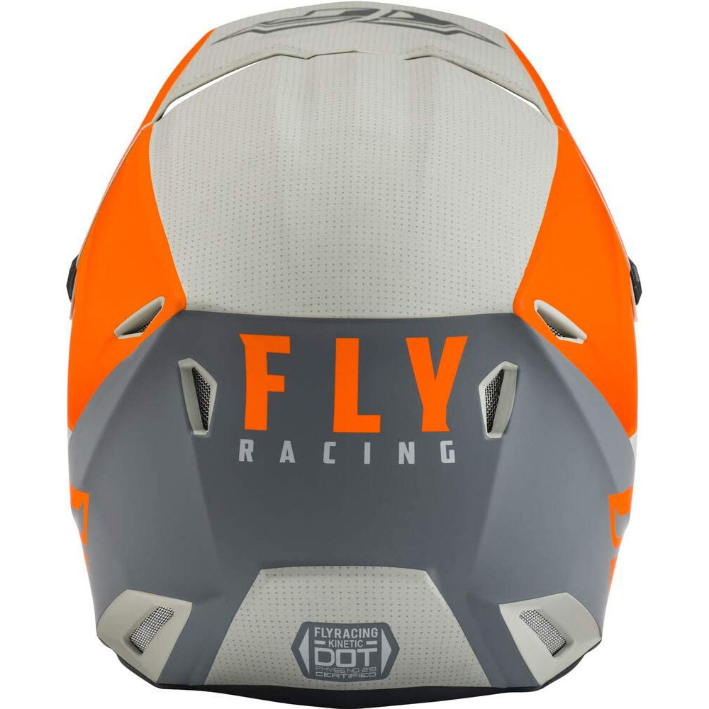 Capacete Fly Kinetic Straight Edge Laranja