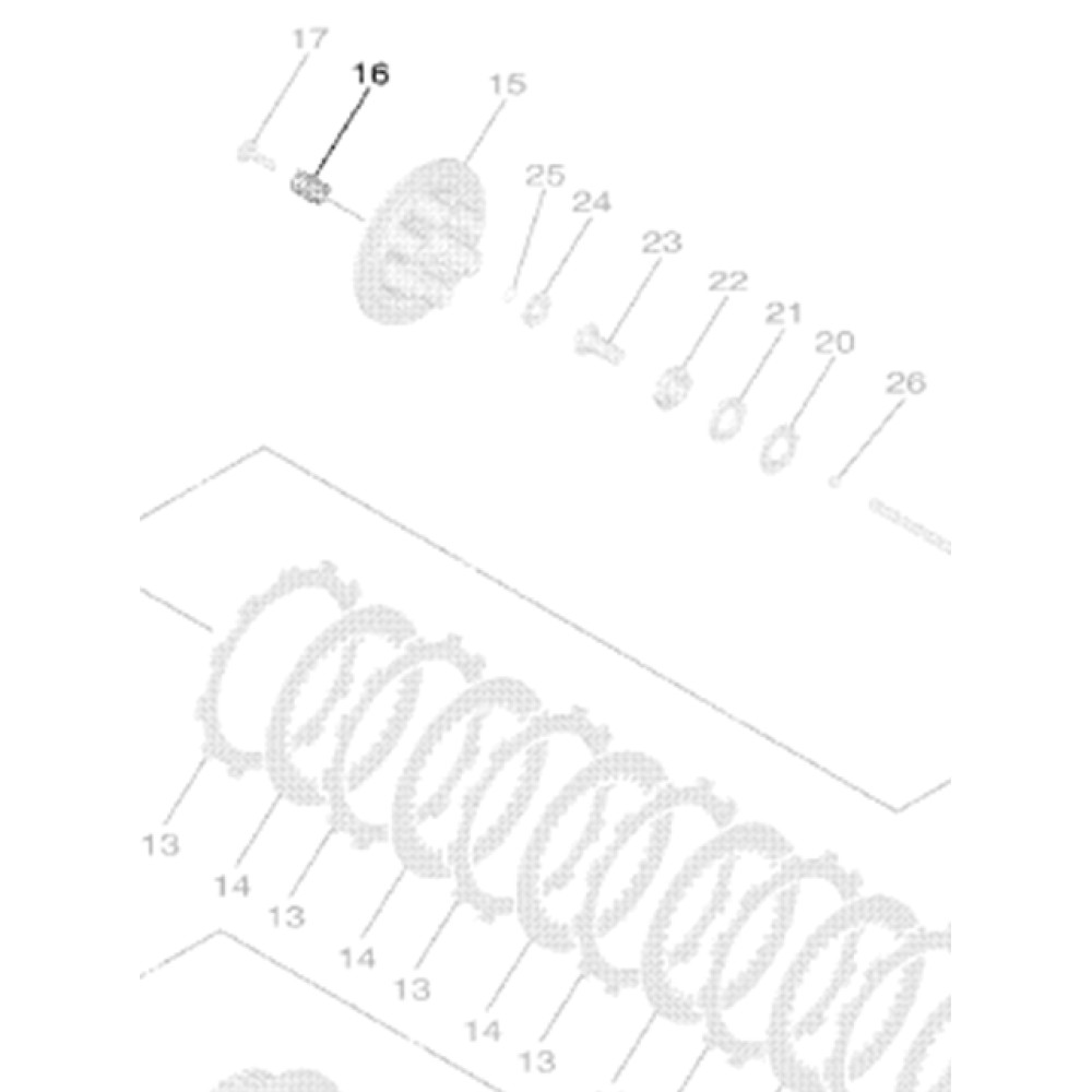 MOLA DE EMBREAGEM ORIGINAL YAMAHA WRF 250 20/21 YZ 250 FX 20/21