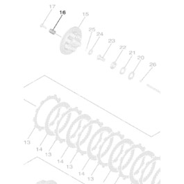 MOLA DE EMBREAGEM ORIGINAL YAMAHA WRF 250 20/21 YZ 250 FX 20/21