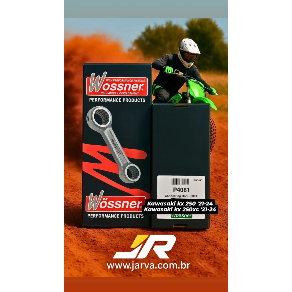 BIELA WOSSNER (KIT) KAWASAKI KXF 250 21/24 KX 250 XC 21/24