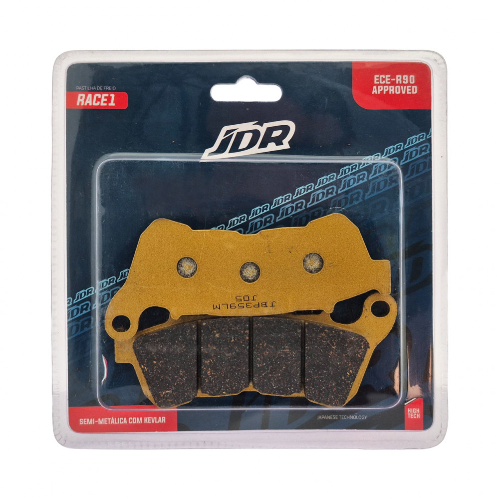 PASTILHA FREIO JDR RACE 1 HARLEY DAVIDSON XL883 14/20 XL1200 CUSTOM 14/20 CX ROADSTER 16/20 XL1200 NS IRON 18 (D)