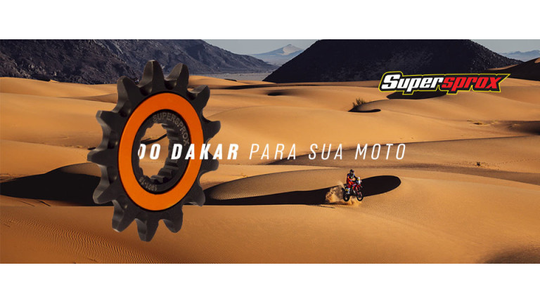 Pinhão Supersprox, diretamente do Rally Dakar para a sua moto!