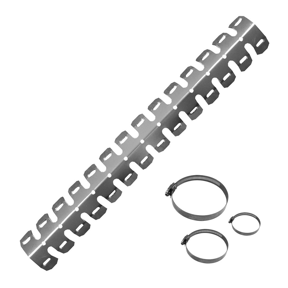 Protetor de Escape JDR para Motos 2 Tempos - Cor Prata