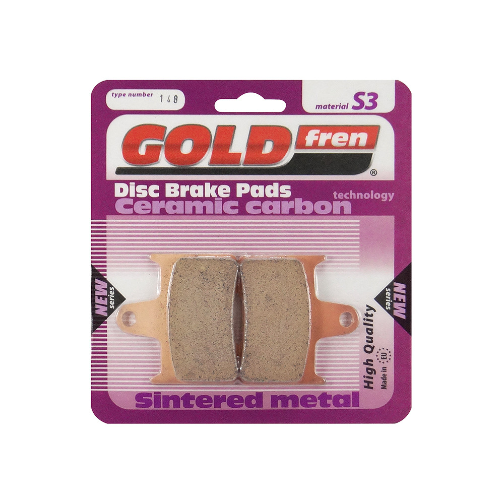 Pastilha De Freio Traseira Goldfren Modelo S3 Para Harley Davidson 883 Roadster XL 1200 Suzuki GSX-R 148S3