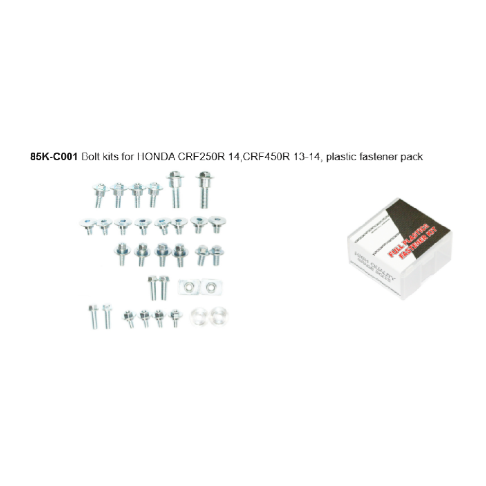 Kit Parafuso JDR Plastic Pack para Honda CRF250 14 / CRF450 13/14