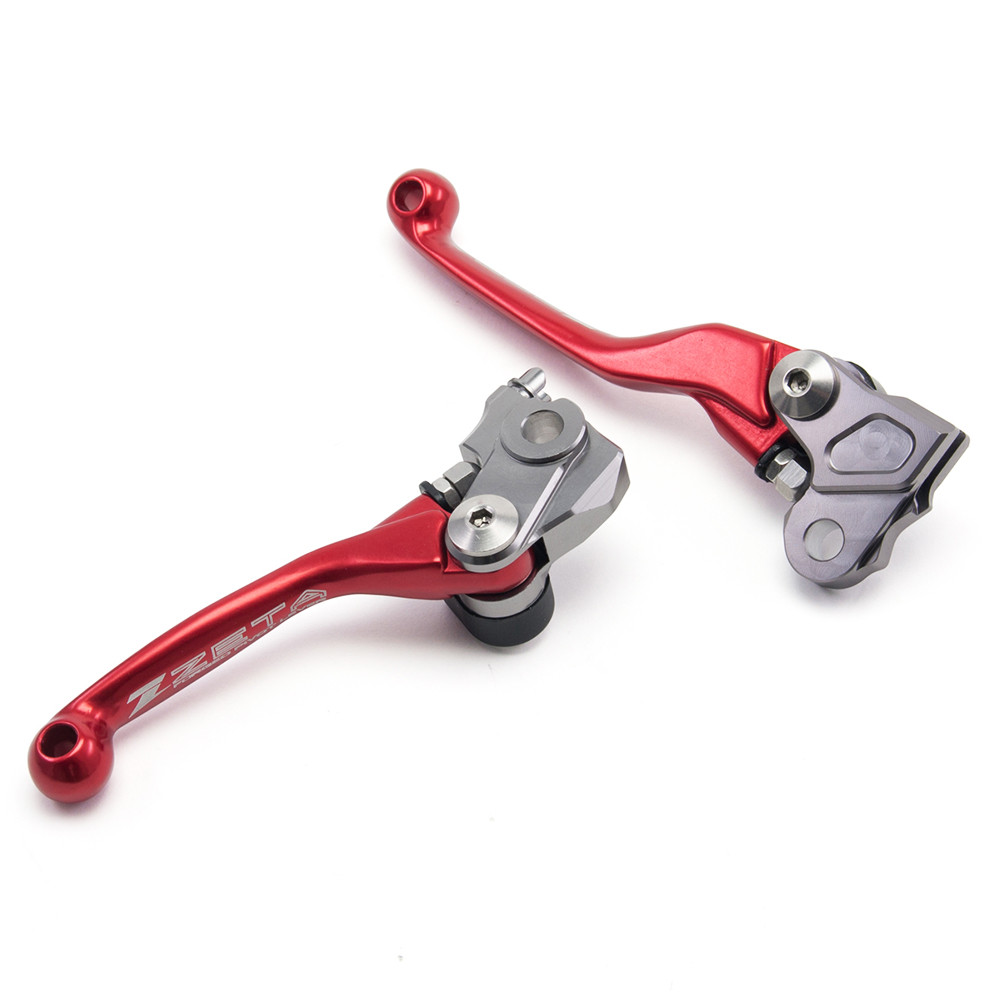 Par de Manetes Zeta 3Finger para Kawasaki KX125 06/08 KX250 05/08 KXF250/450 05/12 Yamaha YZ125/250 01/07 YZ250F 01/06 YZ426F/450F 01/07 Suzuki RMZ250 05/06