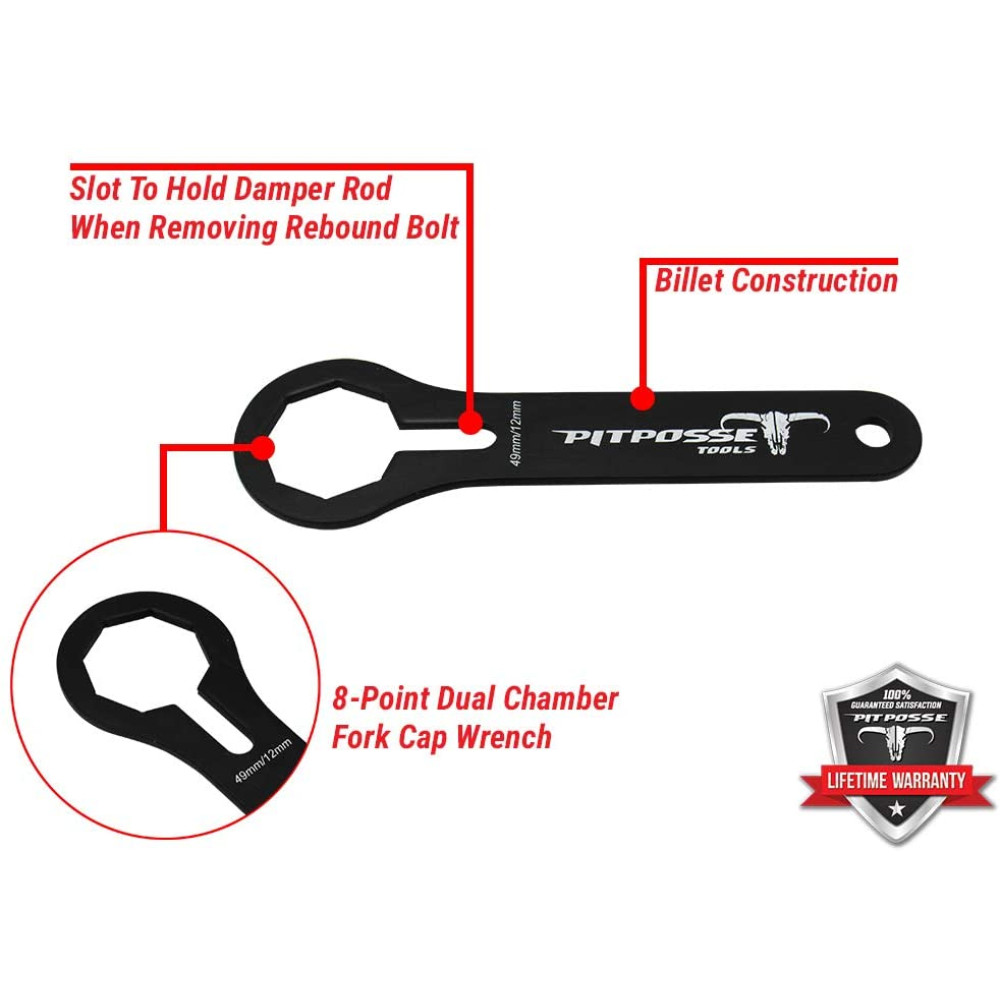 Chave para Sacar Parafuso da Suspensão Dianteira - Medida 49mm