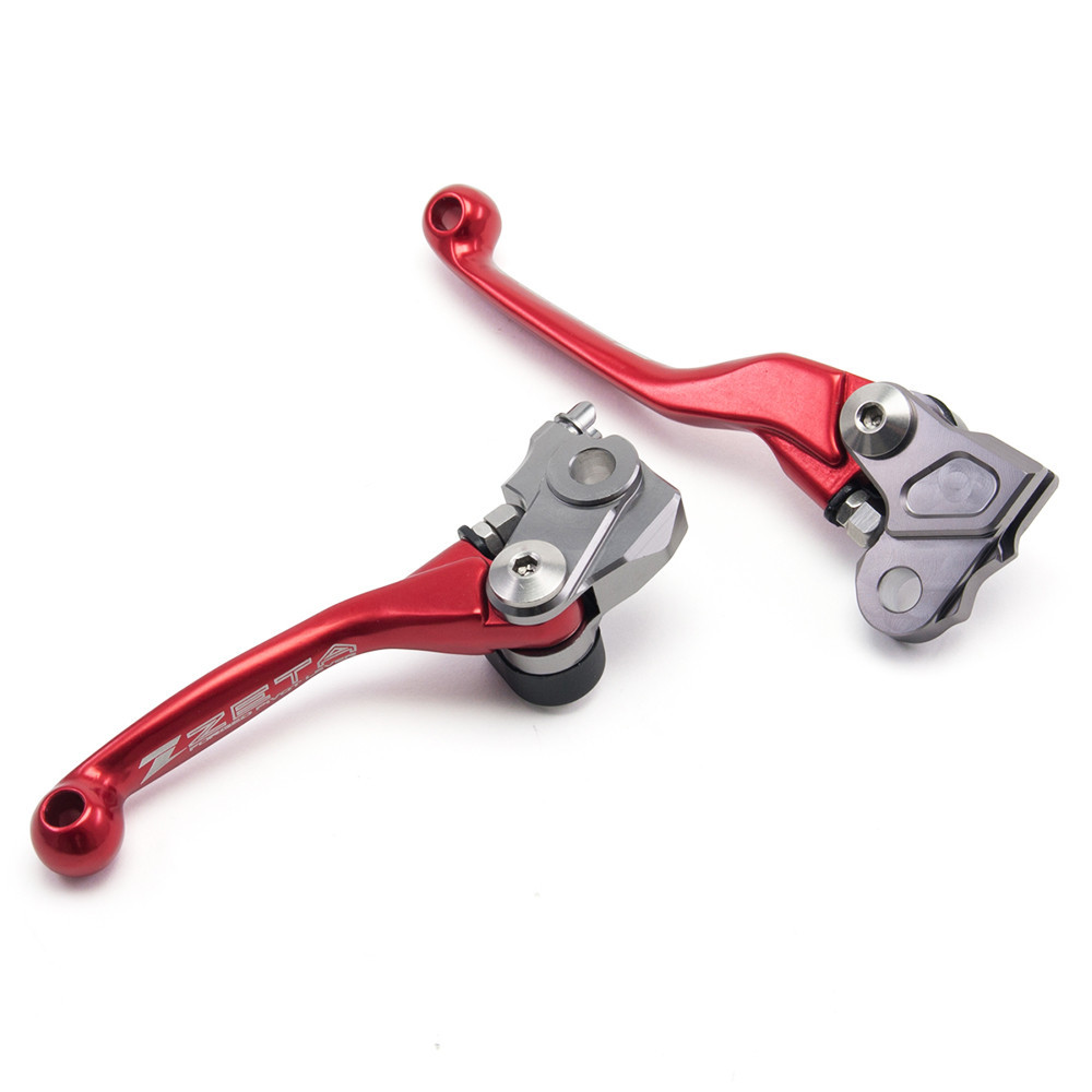 Par de manetes 3finger GasGas/Brembo MC125 (21/22) MC250 (22) MC250F/450F (21/22) MC350F (22) EX250 (22) EX300 (21/22) EX250F/350F/450F (21/22) - Vermelho