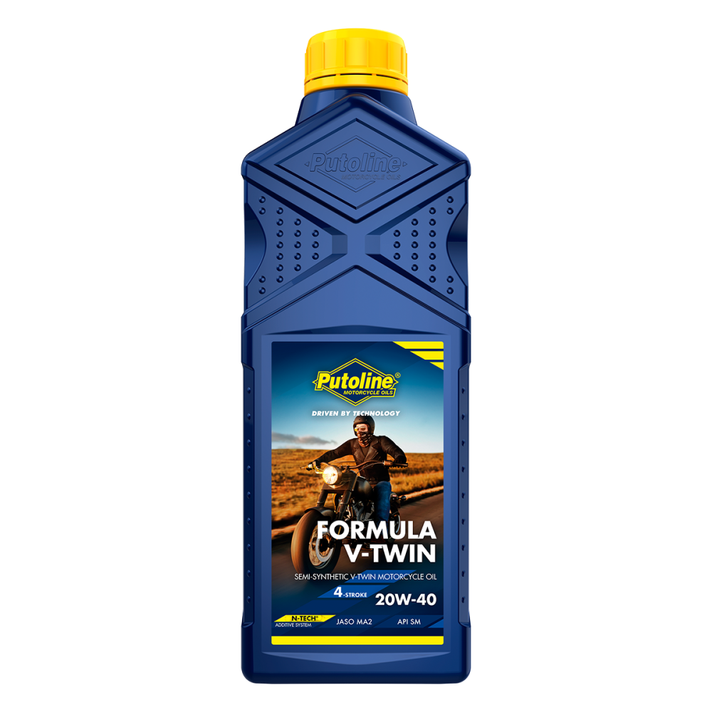 Óleo Semi Sintético Para Motores 4 Tempos Putoline Formula V-Twin Viscosidade 20w40 1 Litro