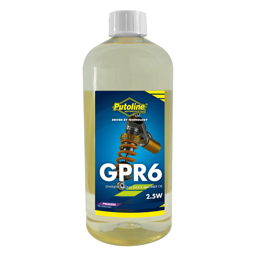 Óleo Sintético Para Amortecedor Traseiro Putoline GPR 6 2.5W Viscosidade SAE 2.5 1 Litro