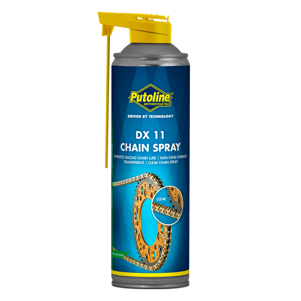 Spray Lubrificante Para Correntes Com Retentor Putoline DX11 Chain Spray 500 ml