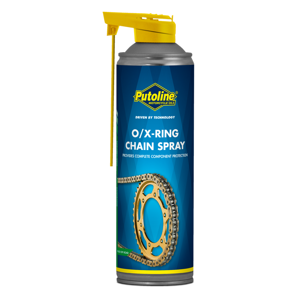 Spray Lubrificante Para Correntes Com Retentor Com Alto Poder de Fixação Putoline O-Ring / X-Ring Chainspray 500 ml