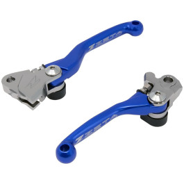 Par de Manetes Zeta Pivot FP 3 Finger Yamaha YZ 65 (18/25) YZ 85 (15/25) Azul