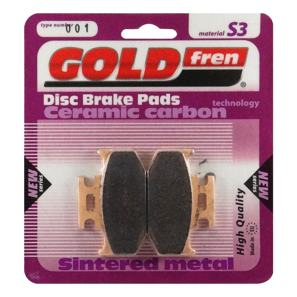 Pastilha De Freio Traseira Goldfren Modelo S3 Para Kawasaki KDX Suzuki DR Yamaha XTZ 001S3
