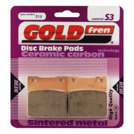 Pastilha De Freio Traseira Goldfren Modelo S3 Para Kawasaki ZX ZRX Suzuki GSX GSF Kasinski Comet GTR 250 016S3