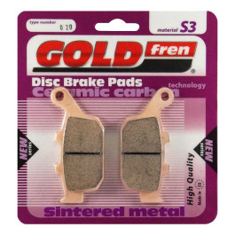 Pastilha De Freio Traseira Goldfren Modelo S3 Para Honda CBR NC700 Kawasaki Z 800 Triumph 800 1200 020S3