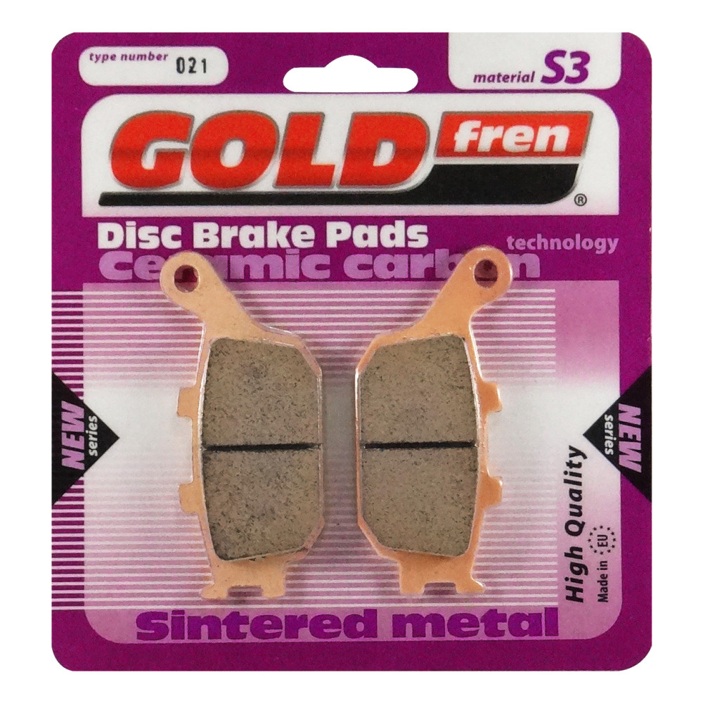 Pastilha De Freio Traseira Goldfren Modelo S3 Para Honda CB CBR Kawasaki ZX 250 KLX 1000 Suzuki GSX GSX-S Yamaha XJ6 MT-09 021S3