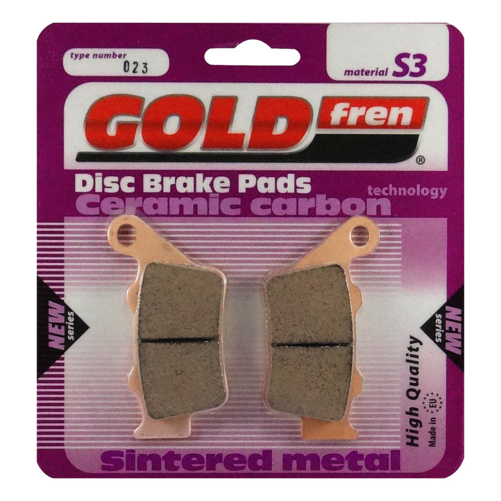 Pastilha De Freio Traseira Goldfren Modelo S3 Para BMW G310 F650 KTM Duke 200 690 Yamaha XT660 MT-03  Triumph 660 675 KTM DUKE 790 023S3