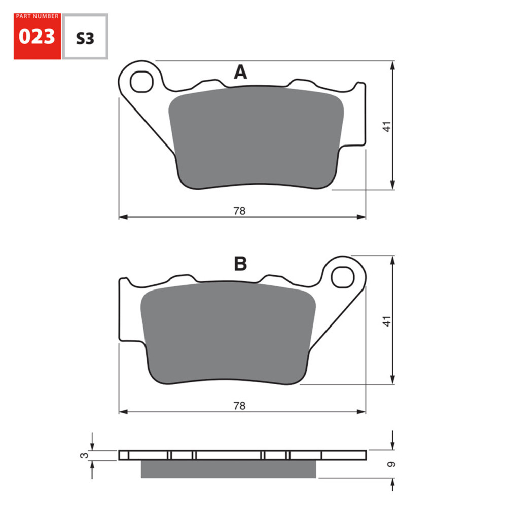 Pastilha De Freio Traseira Goldfren Modelo S3 Para BMW G310 F650 KTM Duke 200 690 Yamaha XT660 MT-03  Triumph 660 675 KTM DUKE 790 023S3