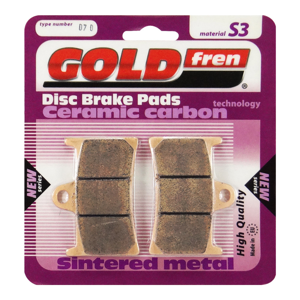 Pastilha De Freio Dianteira Goldfren Modelo S3 Para Yamaha MT-07 MT-09 Midnigth Star XT1200Z Super Ténéré 070S3