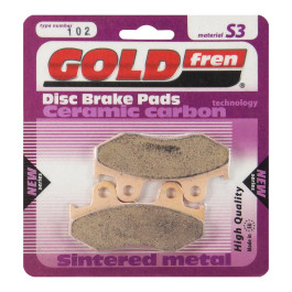 Pastilha De Freio Dianteira/Traseira Goldfren Modelo S3 Para Honda CR XL 125 250  Kawasaki SC 250 Suzuki AN 250 400 102S3