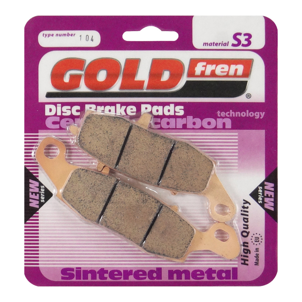 Pastilha De Freio Dianteira Goldfren Modelo S3 Para Suzuki DL 650 1000 V-Strom GSX 600 Kawasaki ER-6F KLE Versys Z750 104S3
