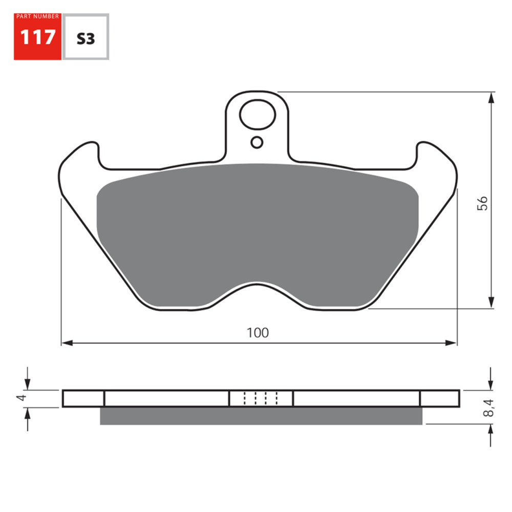 Pastilha De Freio Dianteira Goldfren Modelo S3 Para BMW 850 1100 1200 GS RS 117S3