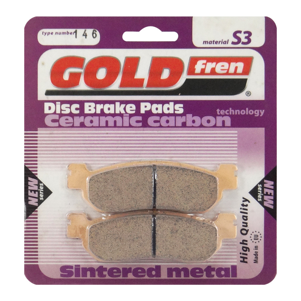 Pastilha De Freio Dianteira/Traseira Goldfren Modelo S3 Para Yamaha Neo 115 XT 250 YZF 600 146S3