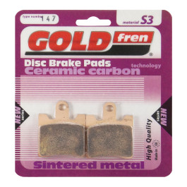 Pastilha De Freio Dianteira Goldfren Modelo S3 Para Suzuki AN 250 Burgman 1998 a 2006 AN 400 1999 a 2006 147S3