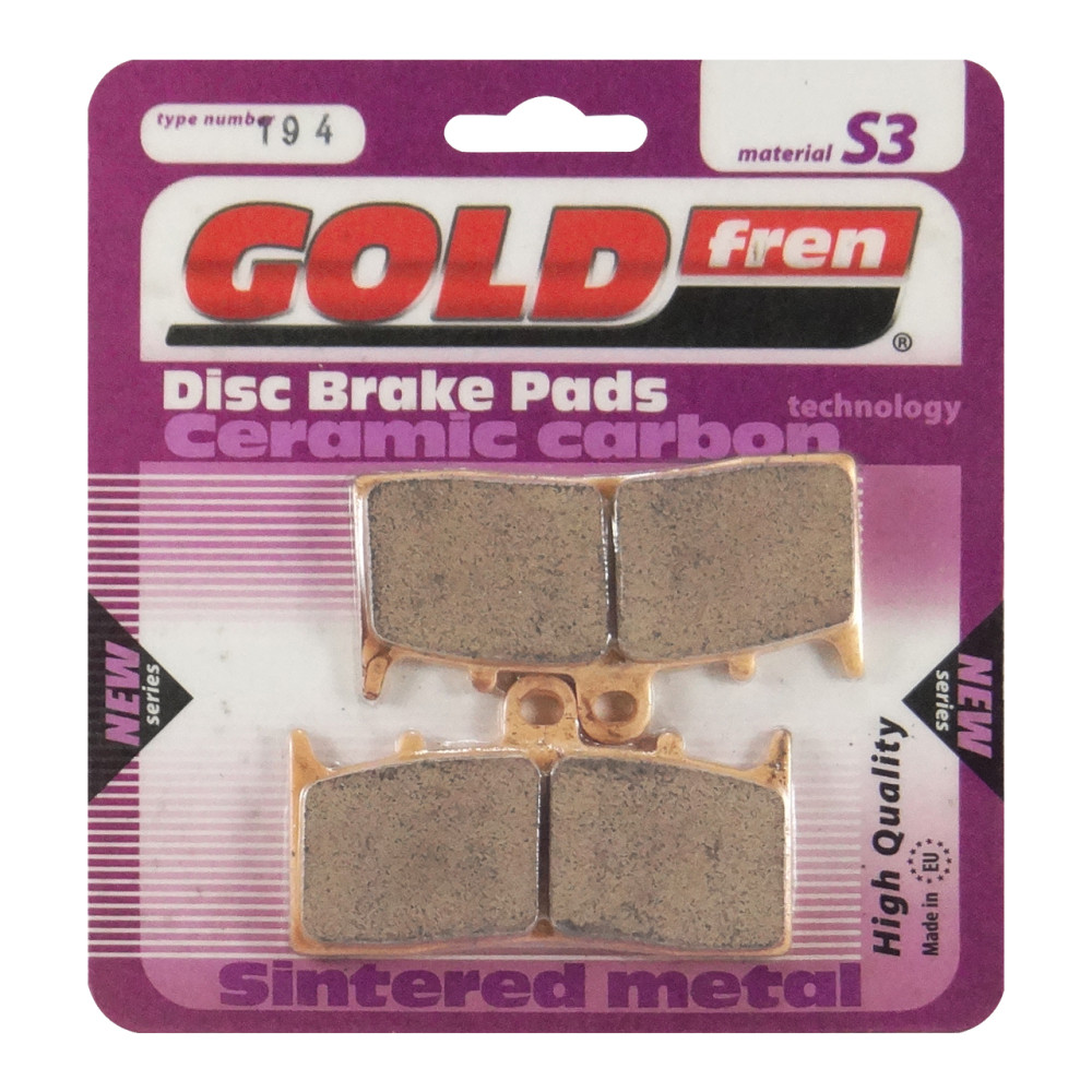 Pastilha De Freio Dianteira Goldfren Modelo S3 Para BMW K 1200 R 1200 R Classic Kawasaki ZRX 400 194S3