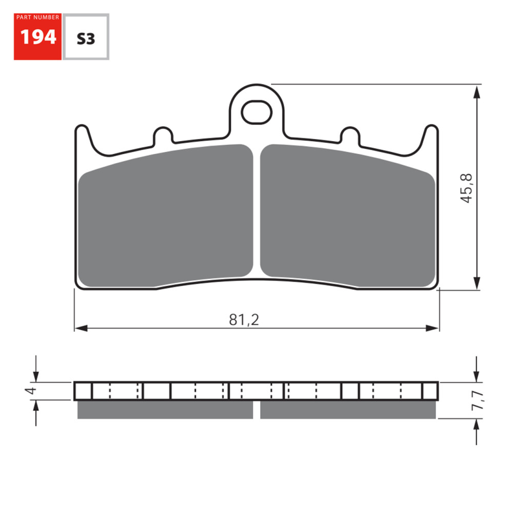 Pastilha De Freio Dianteira Goldfren Modelo S3 Para BMW K 1200 R 1200 R Classic Kawasaki ZRX 400 194S3