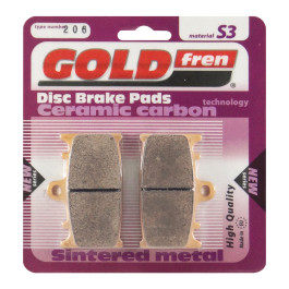Pastilha De Freio Traseira Goldfren Modelo S3 Para Suzuki VL 1500 1600 206S3