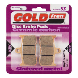 Pastilha De Freio Dianteira Goldfren Modelo S3 Para Kawasaki Z 800 ZR 900 Suzuki GSX 800 V-Strom 800 Triumph 675 Daytona 207S3