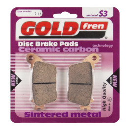 Pastilha De Freio Traseira Goldfren Modelo S3 Para Honda CB 600 Hornet CBR 600F Kawasaki ZX6R Yamaha YZF R-1 242 S3