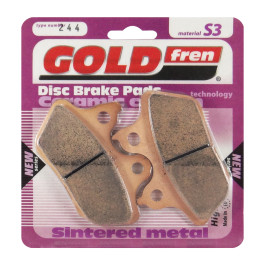 Pastilha De Freio Traseira Goldfren Modelo S3 Para Harley Davidson FLSTF FXST FXSTB FXSTC 1584 244 S3