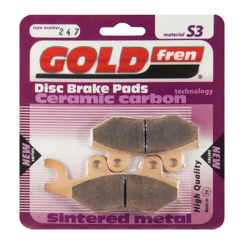 Pastilha De Freio Traseira Goldfren Modelo S3 Para Triumph 865 Bonneville 955 Daytona 247 S3