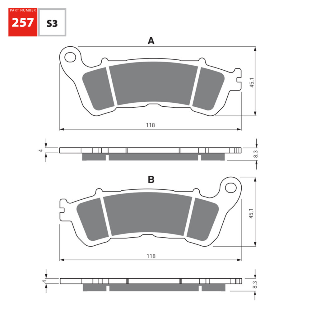 Pastilha De Freio Dianteira/Traseira Goldfren Modelo S3 Para Honda CB 600 Hornet NC700 Transalp VT750 Shadow CB1000R 257 S3