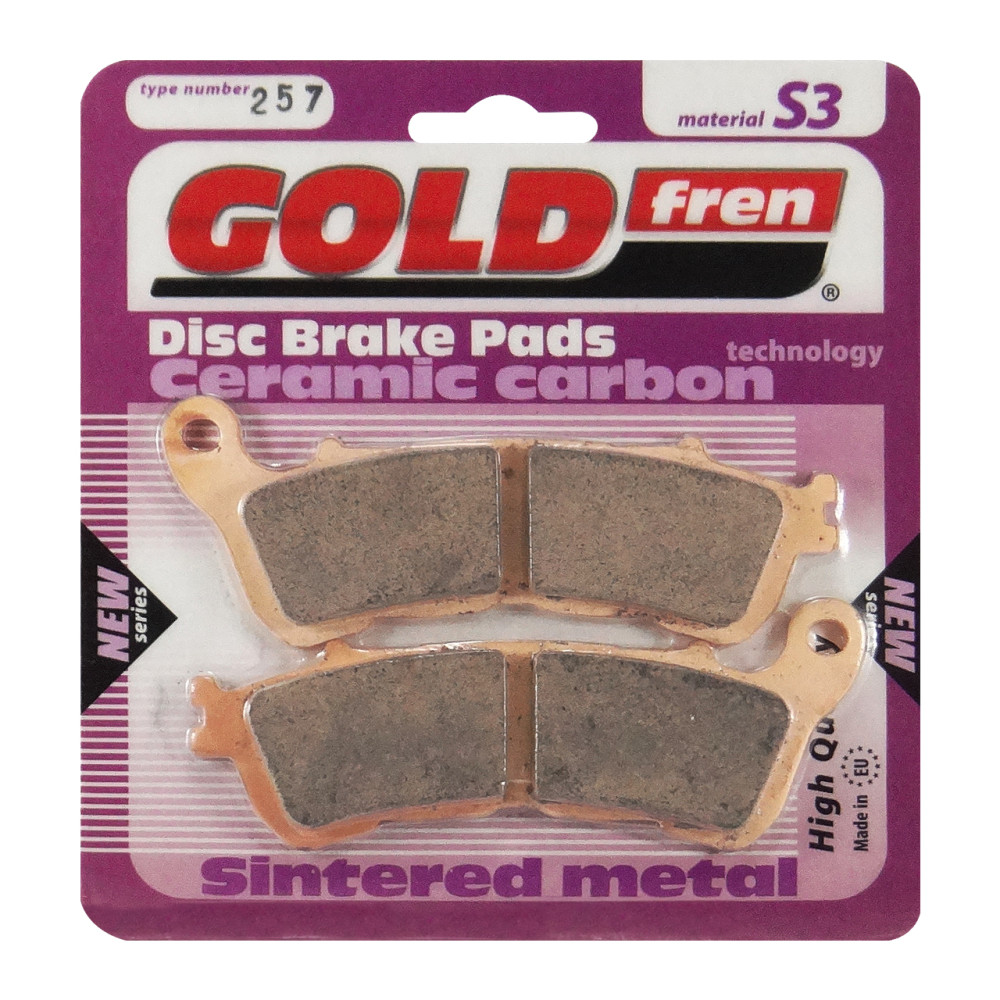 Pastilha De Freio Dianteira/Traseira Goldfren Modelo S3 Para Honda CB 600 Hornet NC700 Transalp VT750 Shadow CB1000R 257 S3