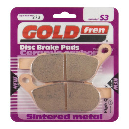 Pastilha De Freio Traseira Goldfren Modelo S3 Para Harley Davidson Heritage Dyna Street Bob Fat Boy 1690 S1801 273 S3