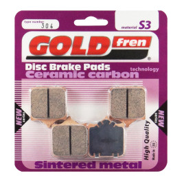 Pastilha De Freio Dianteira Goldfren Modelo S3 Para BMW S 1000 R Naked S 1000 RR Triumph 1200 Bonneville Speed Twin 304 S3