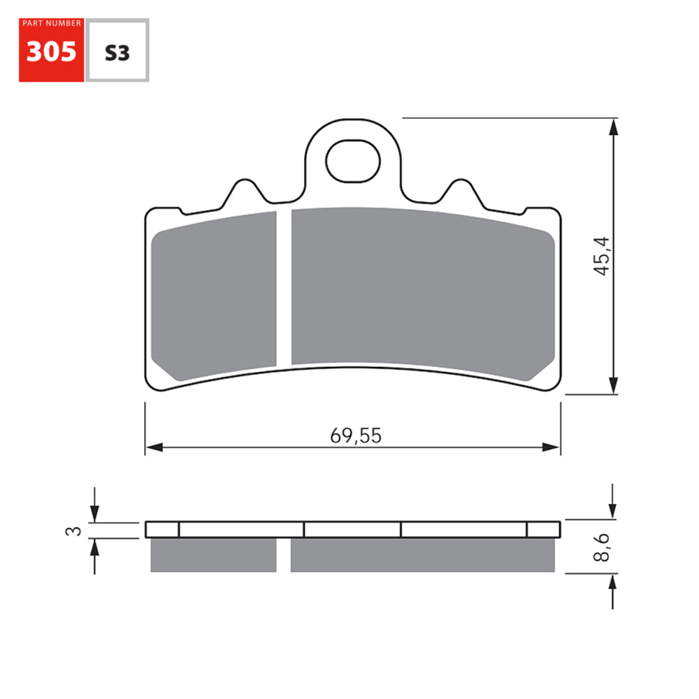 Pastilha De Freio Dianteira Goldfren Modelo S3 Para BMW G310 KTM Duke 200 Duke 390 305 S3