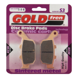 Pastilha De Freio Traseira Goldfren Modelo S3 Para Honda CB 300 CB 500 F Hornet CB 500 X NC 750 Suzuki SV 650 X 306 S3