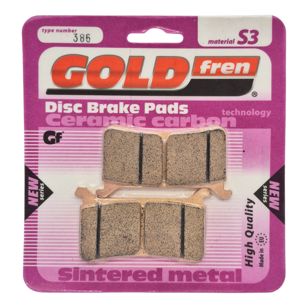 Pastilha De Freio Dianteira Goldfren Modelo S3 Para Honda CB 1000 R CBR 600 RR VFR 800 386 S3