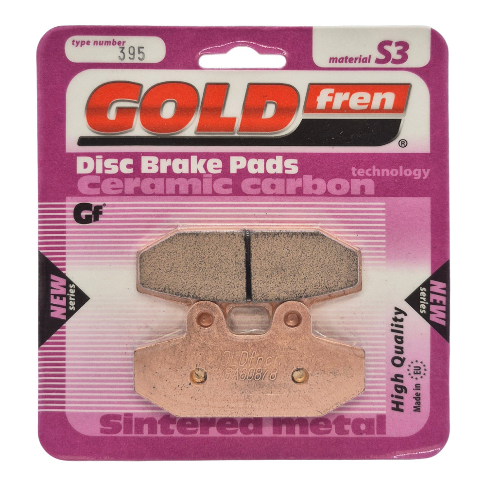 Pastilha De Freio Traseira Goldfren Modelo S3 Para Harley Davidson Heritage Classic Fat Bob Softail Deluxe 1750 395 S3