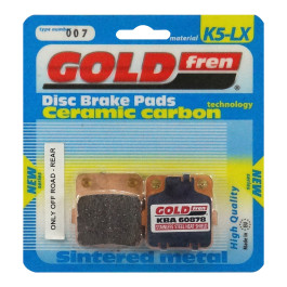 Pastilha De Freio Dianteira/Traseira Goldfren Modelo K5-LX Para Honda CR 80 150 TRX Kawasaki KX 85 Yamaha YFM 007 K5
