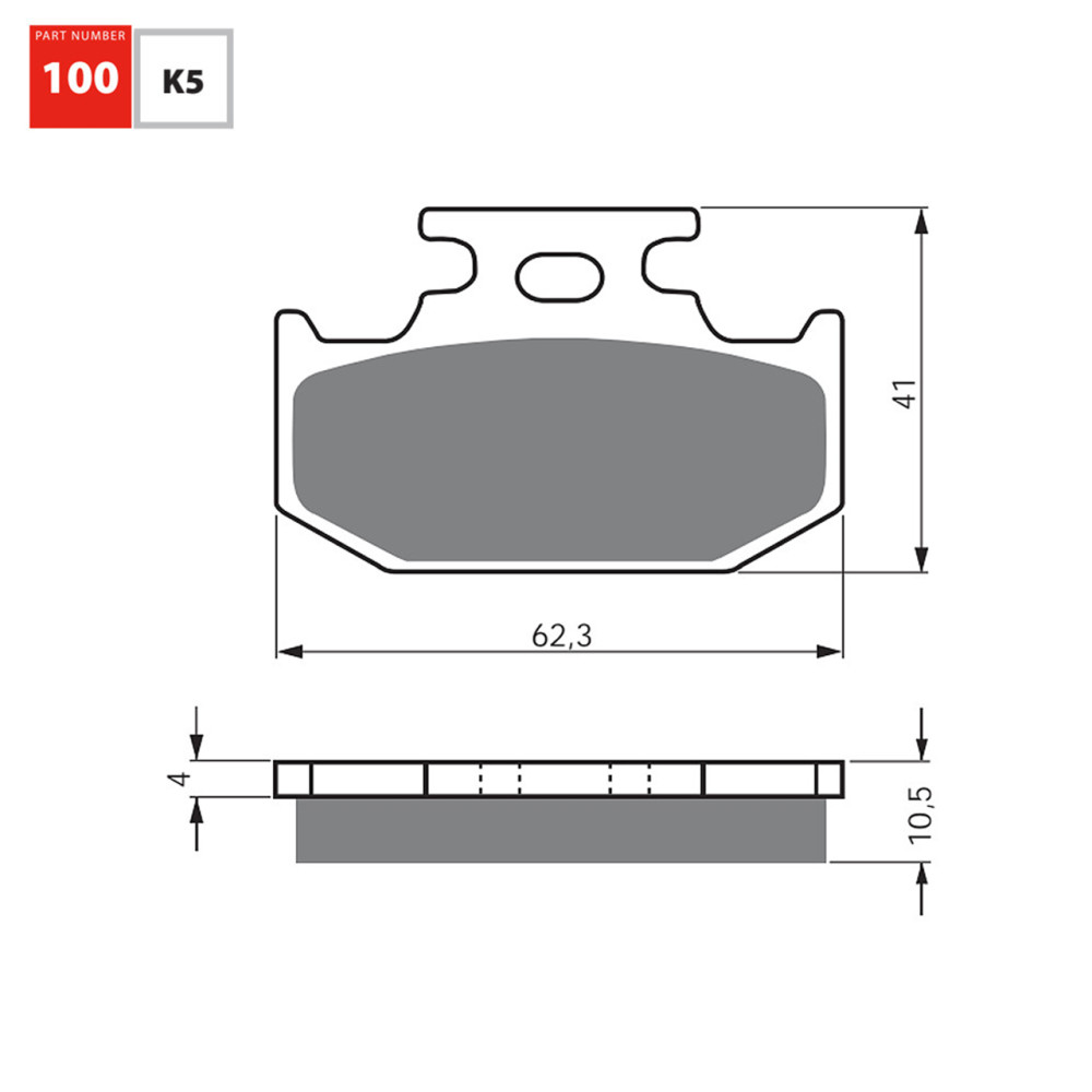 Pastilha De Freio Traseira Goldfren Modelo K5-LX Para Suzuki RM 125 250 Yamaha DT 200 YZ 125 250 100 K5