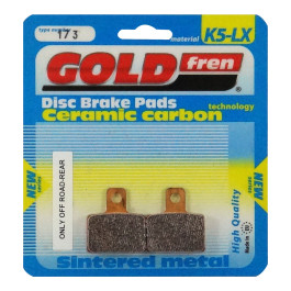 Pastilha De Freio Traseira Goldfren Modelo K5-LX Para Gas Gas TXT 125 250 300 Husqvarna CR 50 TE 100 Sherco 125 250 173 K5