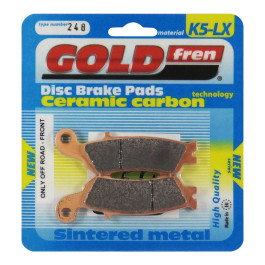 Pastilha De Freio Dianteira Goldfren Modelo K5-LX Para Yamaha WR 250 450 YZ 125 250 F 450 F 248 K5