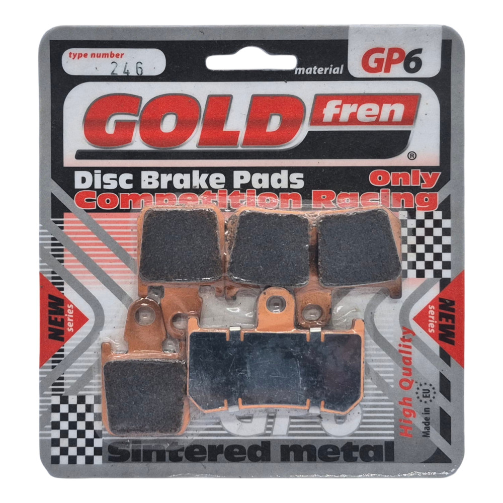 Pastilha De Freio Dianteira Goldfren Modelo GP6 Para Yamaha YZF R-1 MT-01 XV 1700 V-MAX 246 GP6