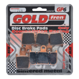 Pastilha De Freio Dianteira Goldfren Modelo GP6 Para Yamaha YZF R-1 MT-01 XV 1700 V-MAX 246 GP6